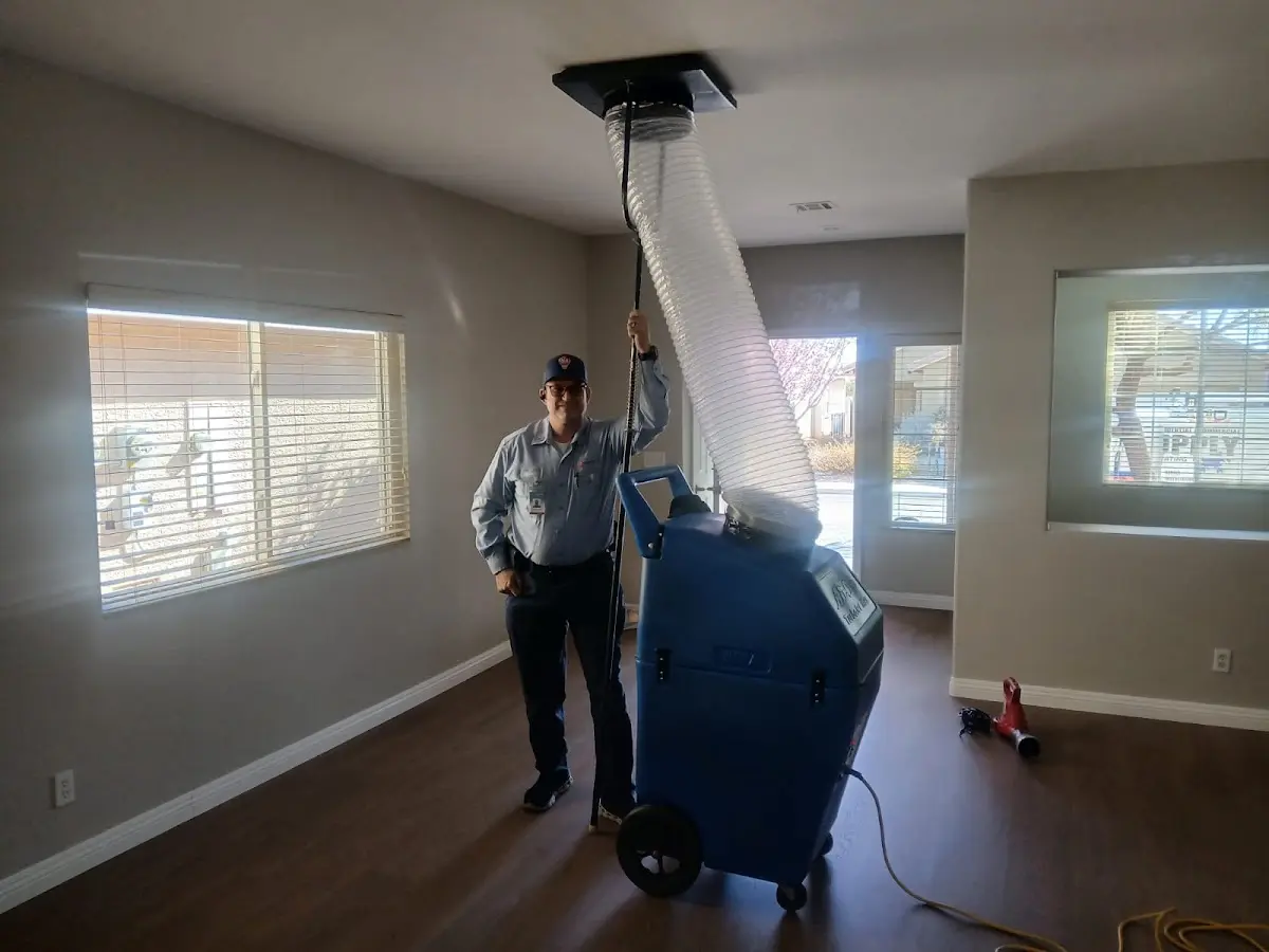 Professional Dryer Vent Cleaning work inside a Warrenville home
